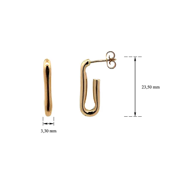 Zlaté Kruhové Náušnice