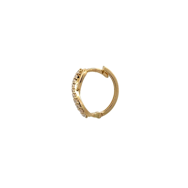 Golden Infinity Earrings with Zirconias