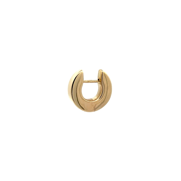 Classic Yellow Gold Round Earrings