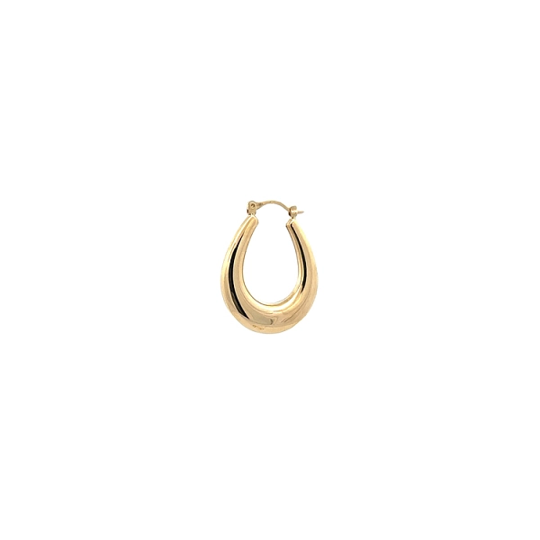 Delicate Drop Shape Earrings in Smooth Gold