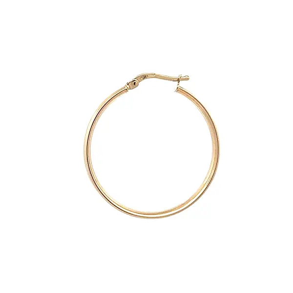 Elegantní Kruhové Náušnice ze Žlutého Zlata