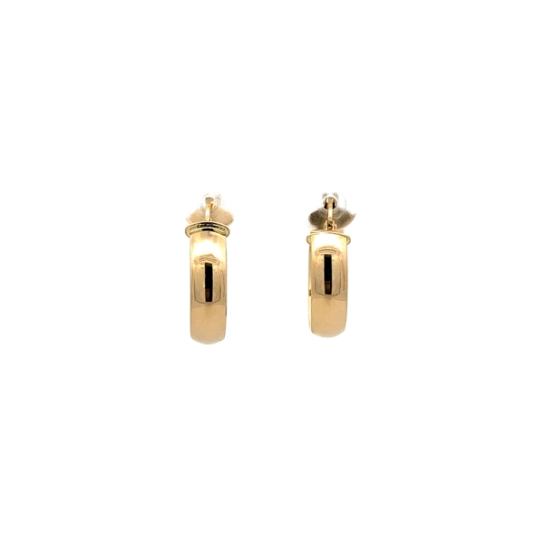Gold Round Earrings