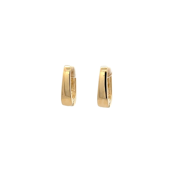Gold Round Earrings