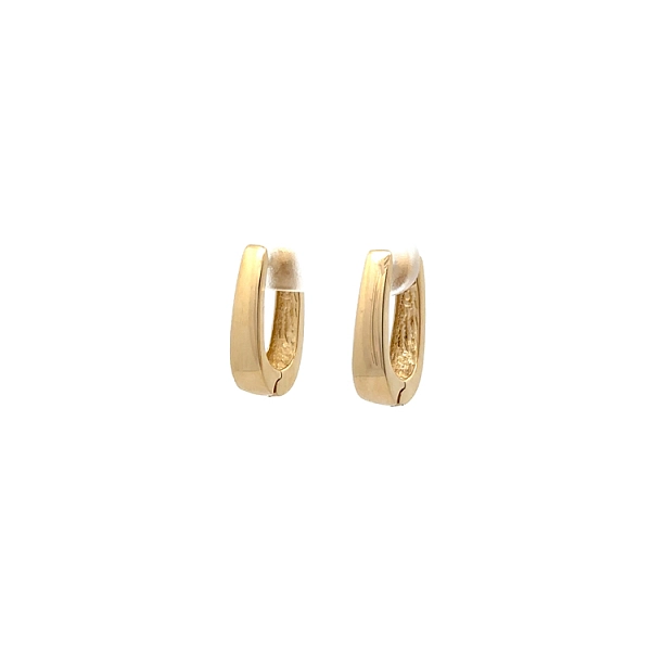 Gold Round Earrings