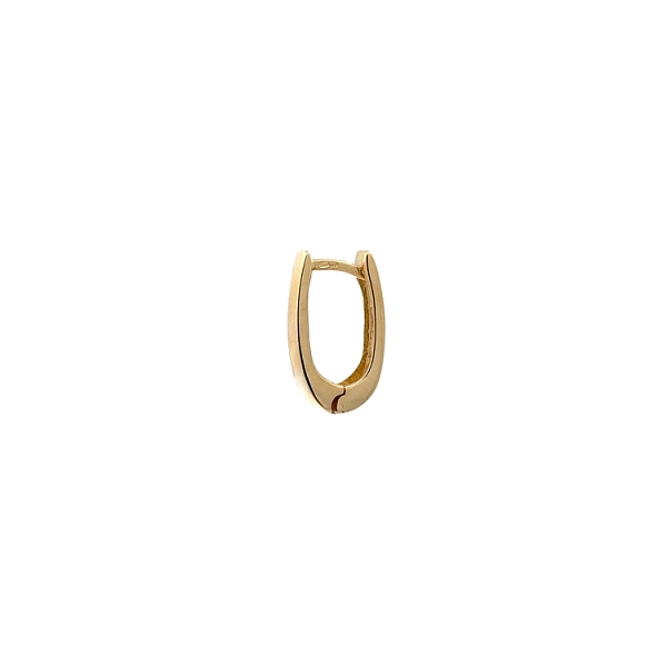 Gold Round Earrings