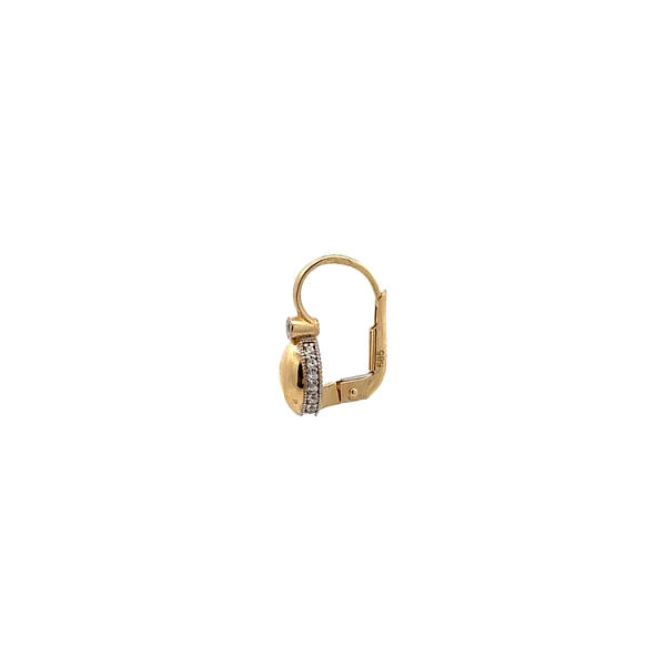 Earrings with Zircones in Gold