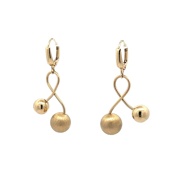 Gold dangle earrings