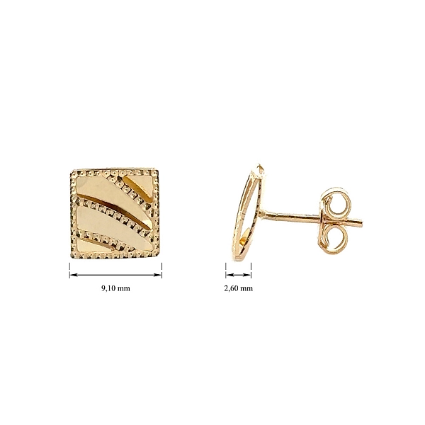 Gold Peck Earrings