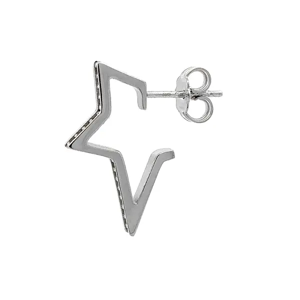 Náušnice se Zirkony z Bílého Zlata