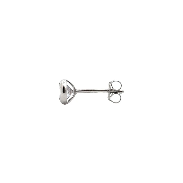 Earrings with White Gold Zircons