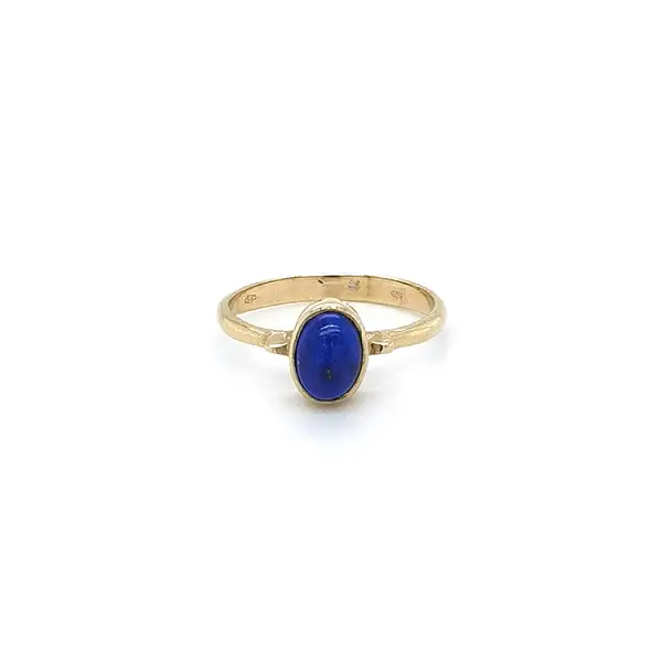 Zlatý Prsten s Lapis Lazuli