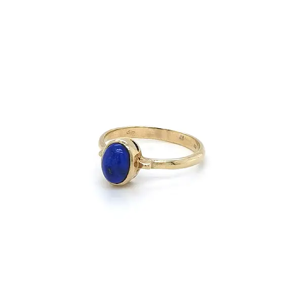 Zlatý Prsten s Lapis Lazuli