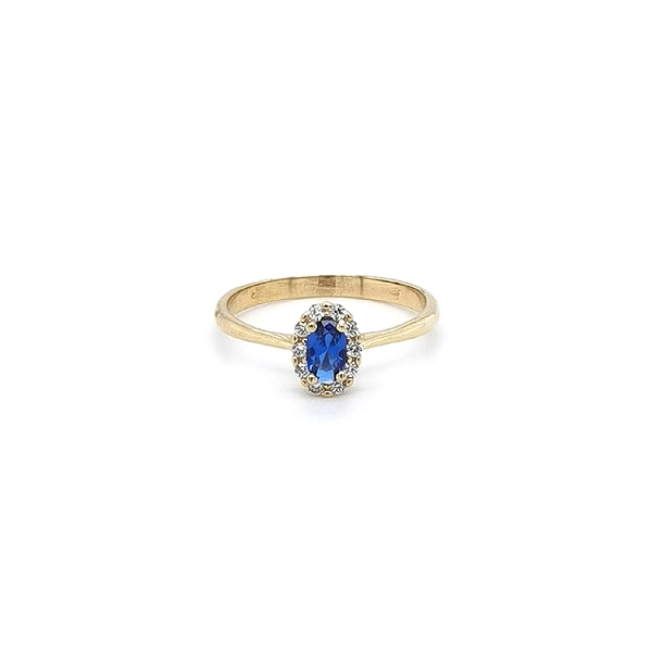 Golden Ring with Mordé Stone
