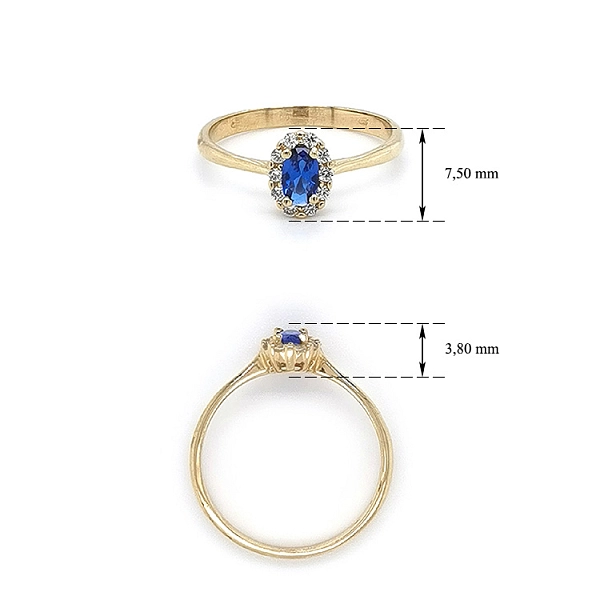 Golden Ring with Mordé Stone