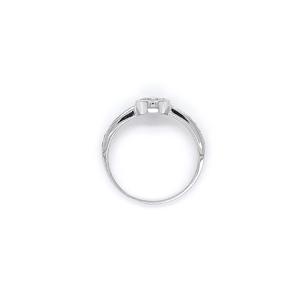 Engagement Ring with Zircons