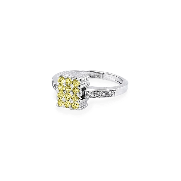 Gold Ring with Colored Stones