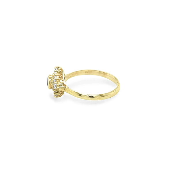 Gold Ring with Colored Stones