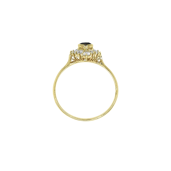 Gold Ring with Colored Stones