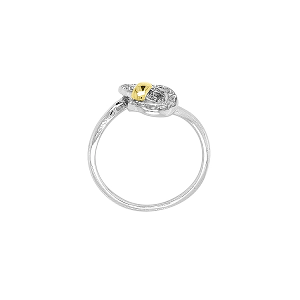 Gold Ring with Zircons