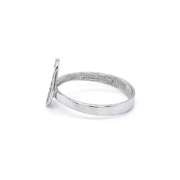 Prsten se Zirkony z Bílého Zlata