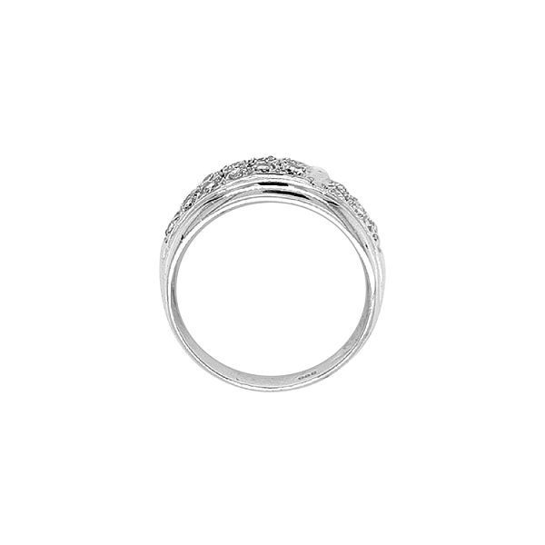 Gold Ring with Zircons