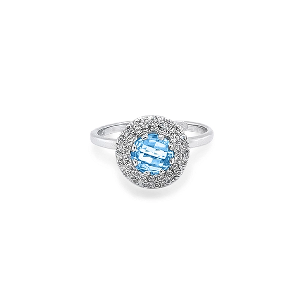 Gold Ring with Colored Stones