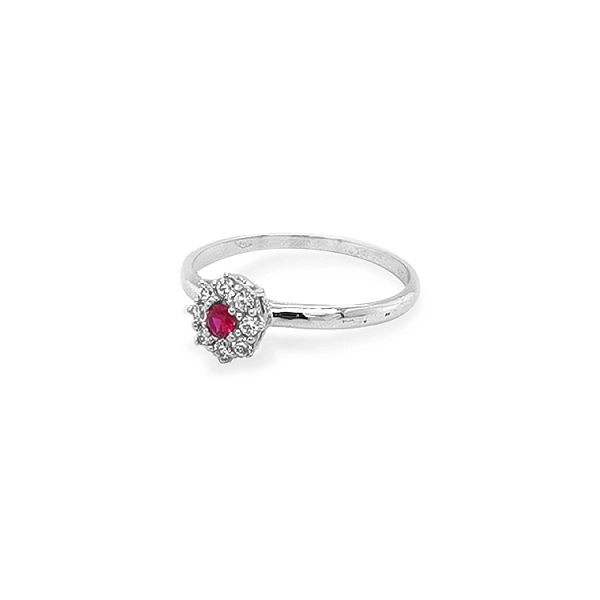 Gold Ring with Colored Stones