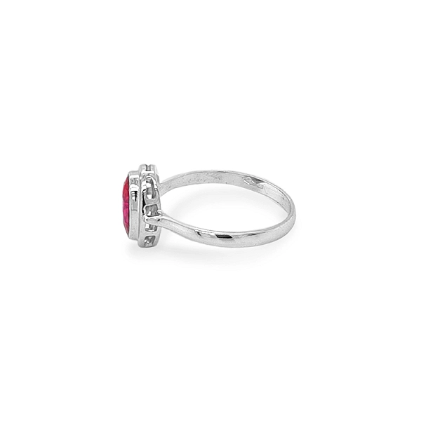 Gold Ring with Red Stone