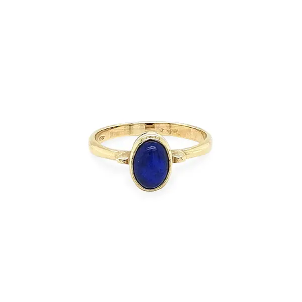 Zlatý Prsten s Lapis Lazuli