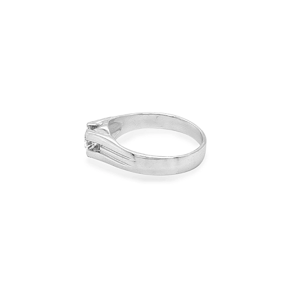 Gold Ring with Zircon