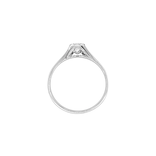 Gold Ring with Zircon