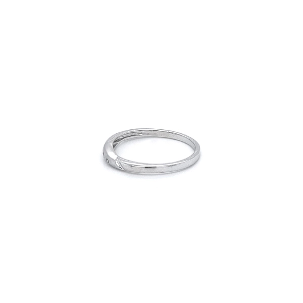 Ring with White Gold Zircons
