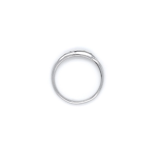 Ring with White Gold Zircons
