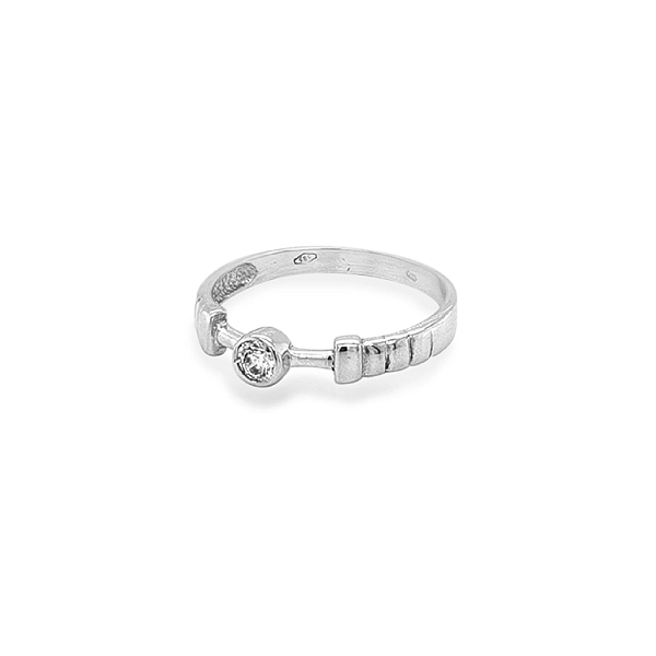 Gold Ring with Zircon