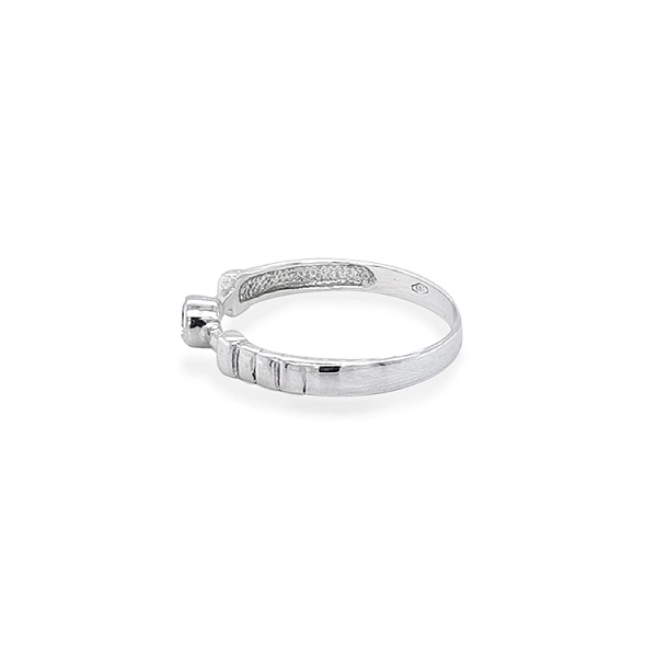 Gold Ring with Zircon