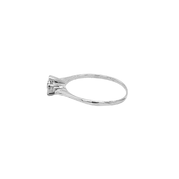 Gold Ring with Zircon