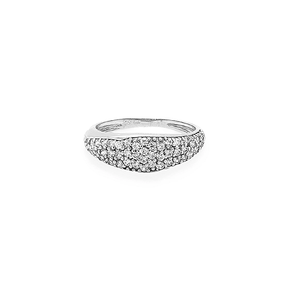 Gold Ring with Zircons