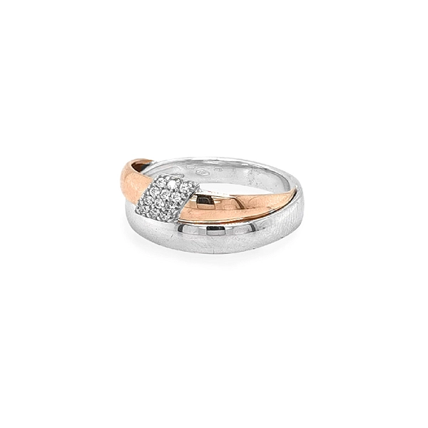 Gold Ring with Zircons