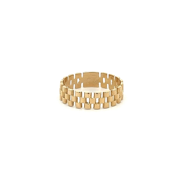 Zlatý Pánský Prsten Styl Rolex
