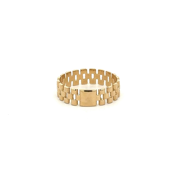 Zlatý Pánský Prsten Styl Rolex