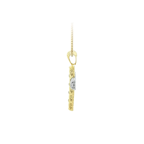 Cross made of Combination Gold with Zircones