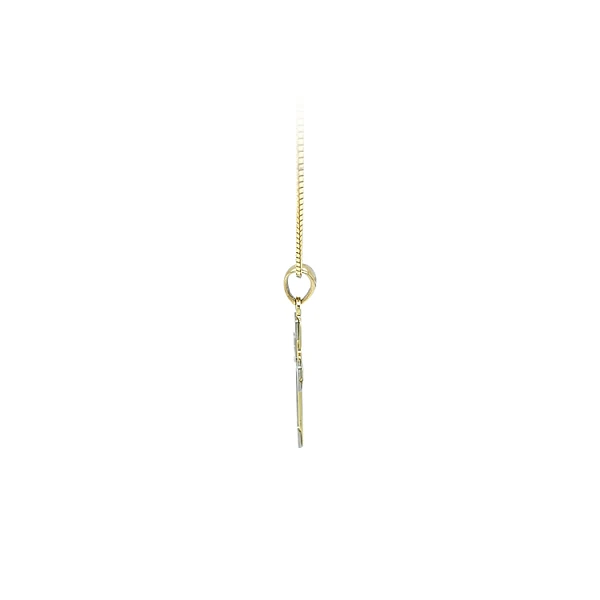 Pendant Cross of Combined Gold