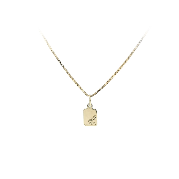 Gold Pendant Plate for Engraving