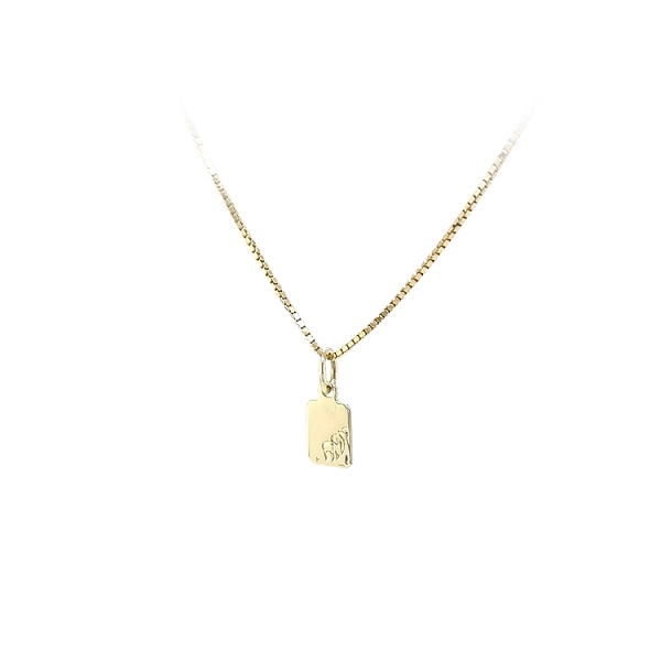 Gold Pendant Plate for Engraving