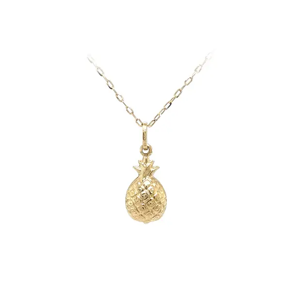 Zlatý Přívěsek Ovoce Ananas