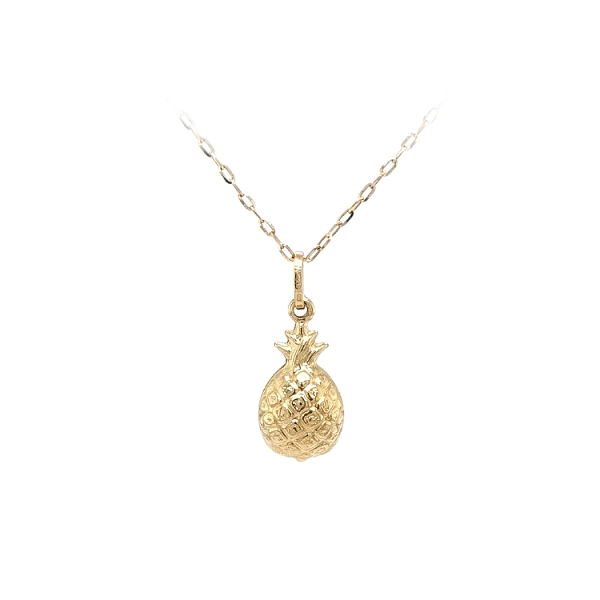 Zlatý Přívěsek Ovoce Ananas