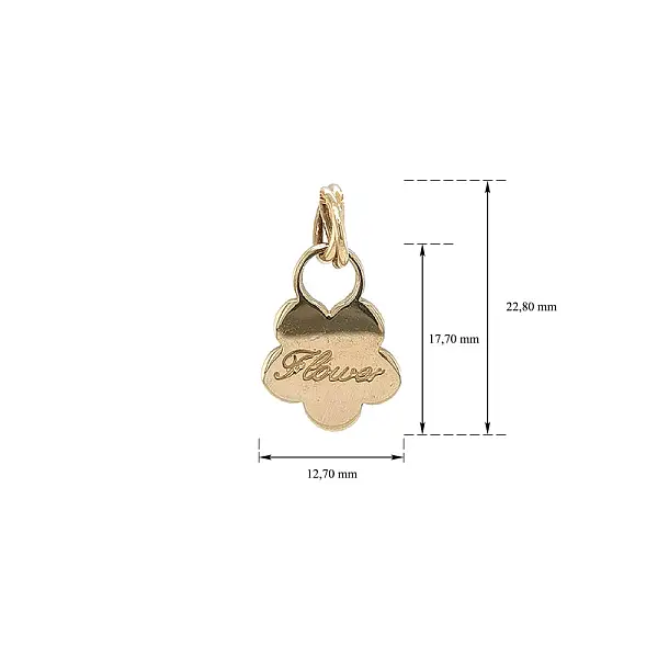 Nadčasový Přívěsek s Květinovým Motivem