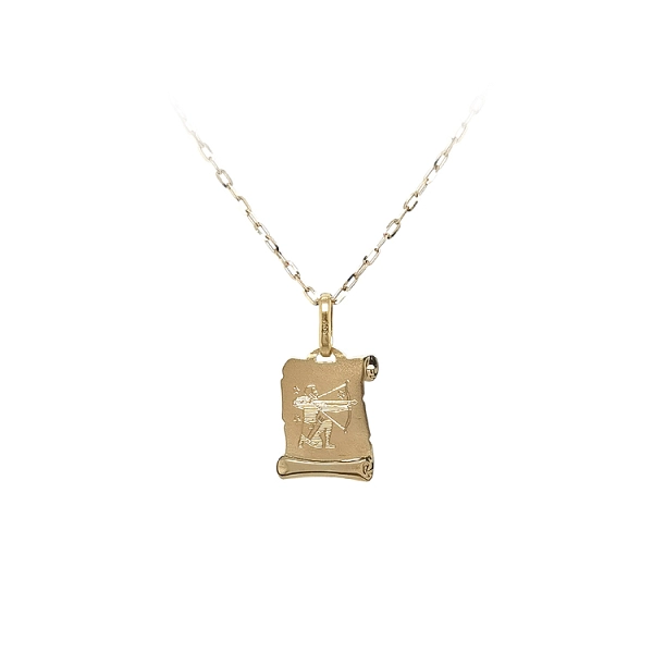 Gold Pendant Sign of the Sagittarius