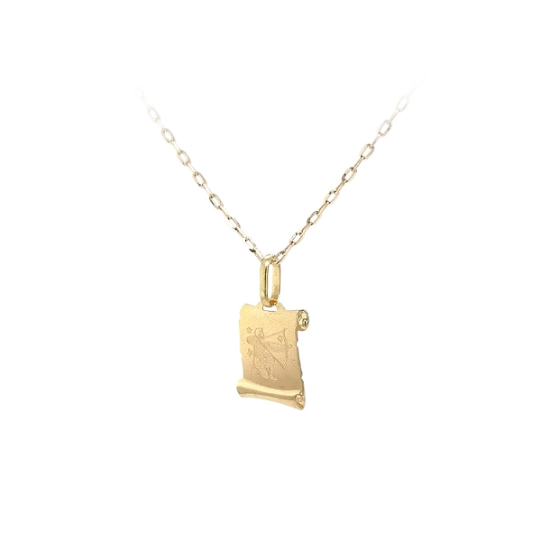 Gold Pendant Sign of the Sagittarius