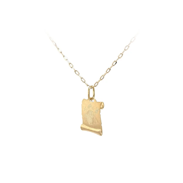 Gold Pendant Sign of the Crab